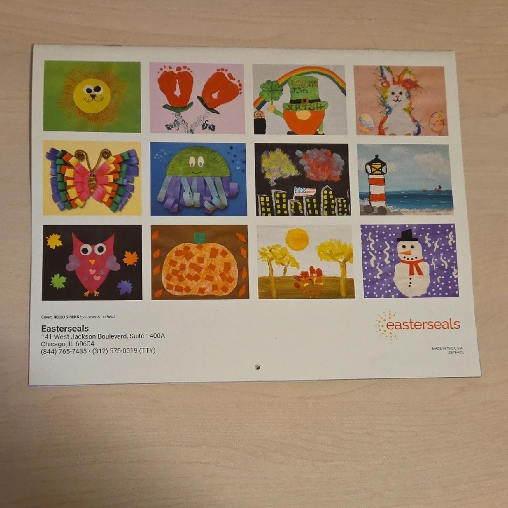 2026 Wall Calendar featuring Paper Artwork by Handi-Capable Artists
